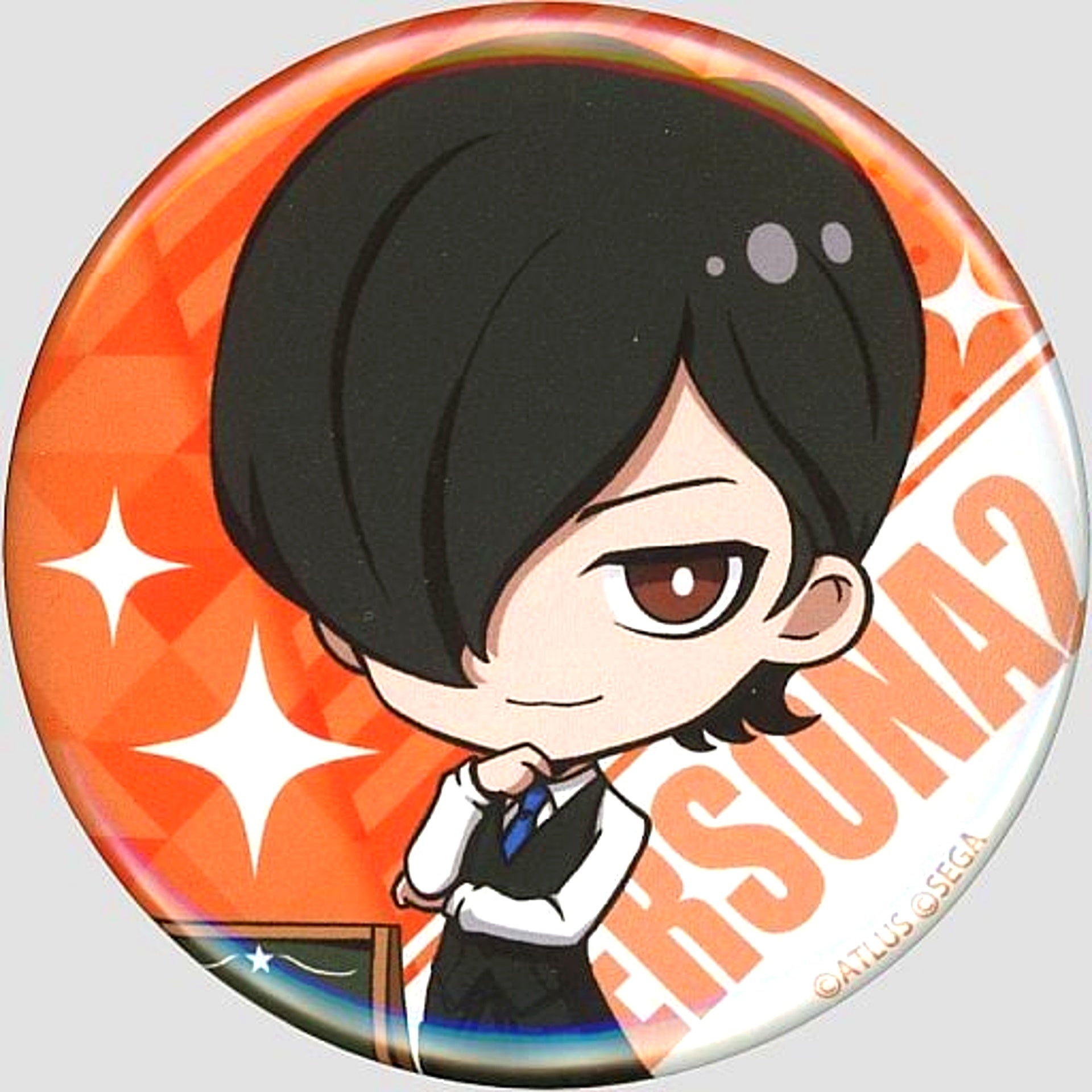 Jun Kurosu Persona 2 Sega Collabo Cafe Persona 25th Anniversary 2nd Half Deformed Button [USED]