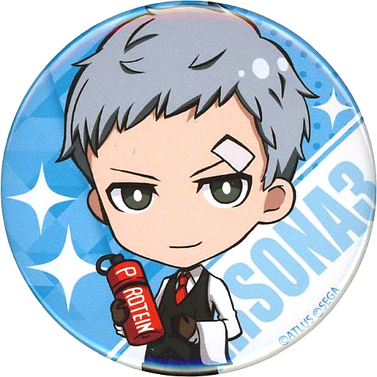 Akihiko Sanada Persona 25th Anniversary Sega Collabo Cafe 2nd Term Deformed Button P3 [USED]