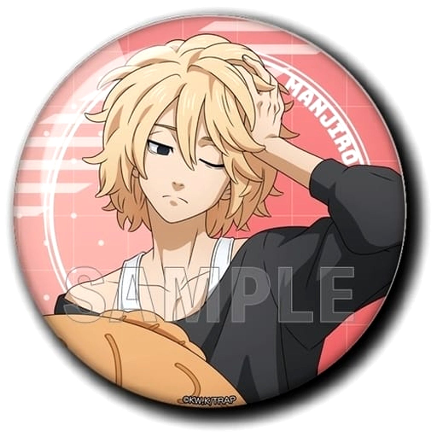 Tokyo Revengers Manjiro Sano Mikey Peaceful Holiday Ver. Little Big Can Badge Buttons [USED]