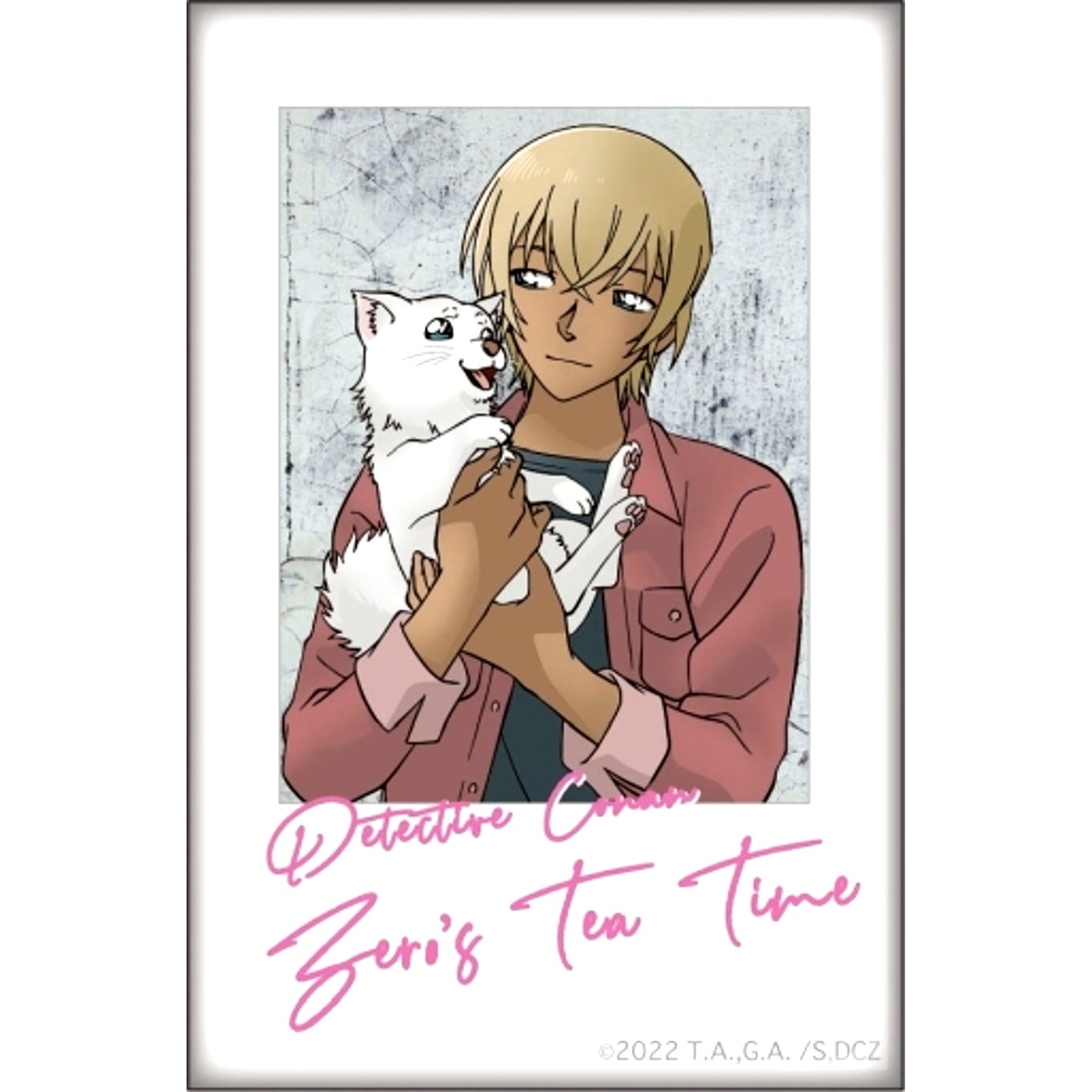 Toru Amuro & Haro A Detective Conan Zero's Tea Time Lifestyle Series Square Button [USED]