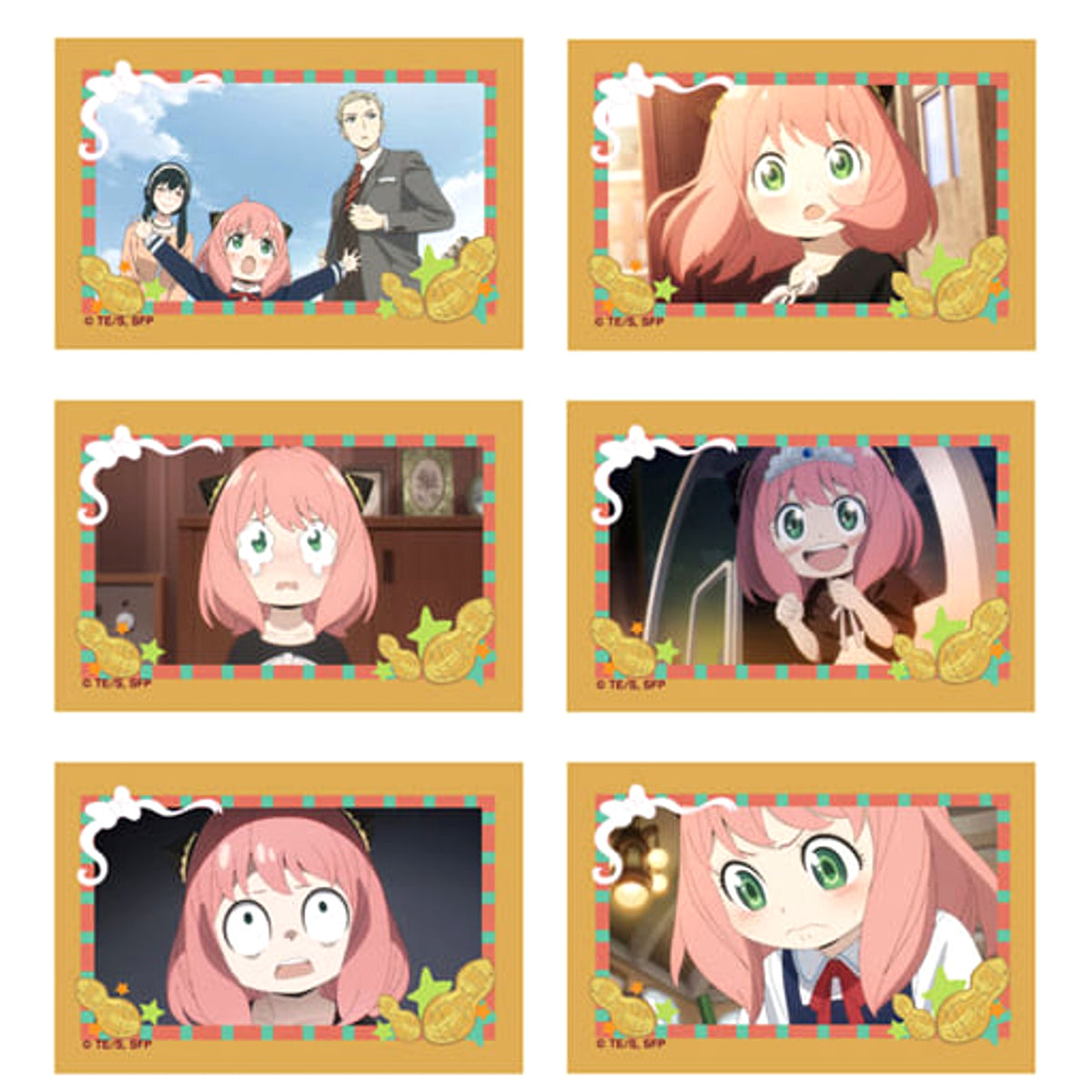 SPY x FAMILY Anya Forger & Others Famous Scene Badge Collection Anya Forger All 6 Types Set Buttons [USED]