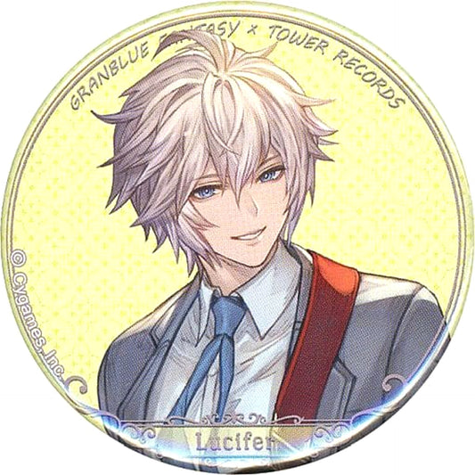 Granblue Fantasy Lucifer Trading Can Badge Tower Records Limited Buttons [USED]