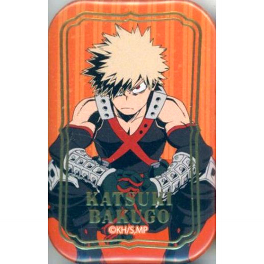 Katsuki Bakugo Hero Villain Illustration My Hero Academia Square Button Seven Net Limited [USED]