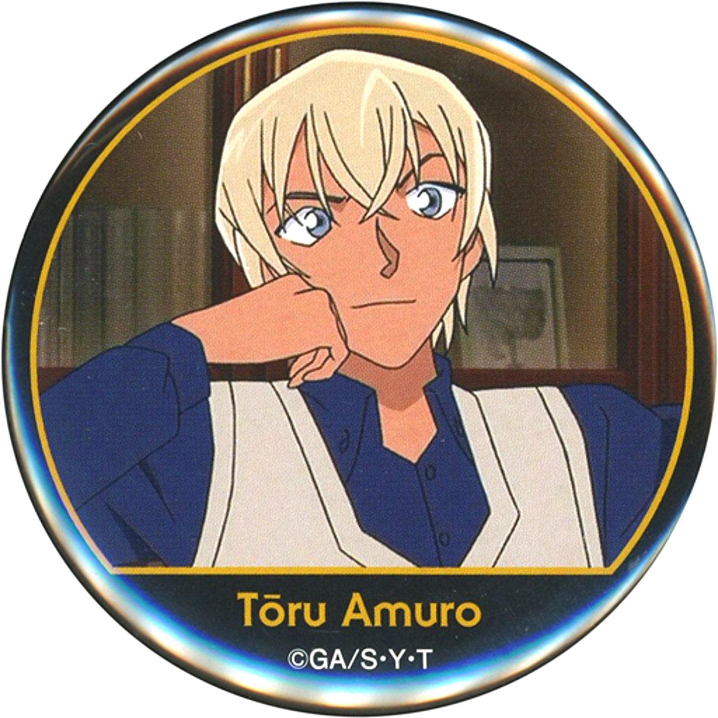Toru Amuro Detective Conan Button FAN'S SELECTION [USED]
