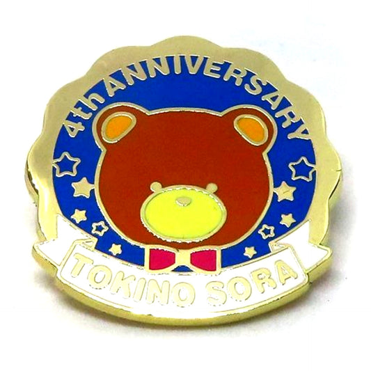 Tokino Sora Hololive Pin Badge Virtual YouTuber 4th Anniversary [USED]