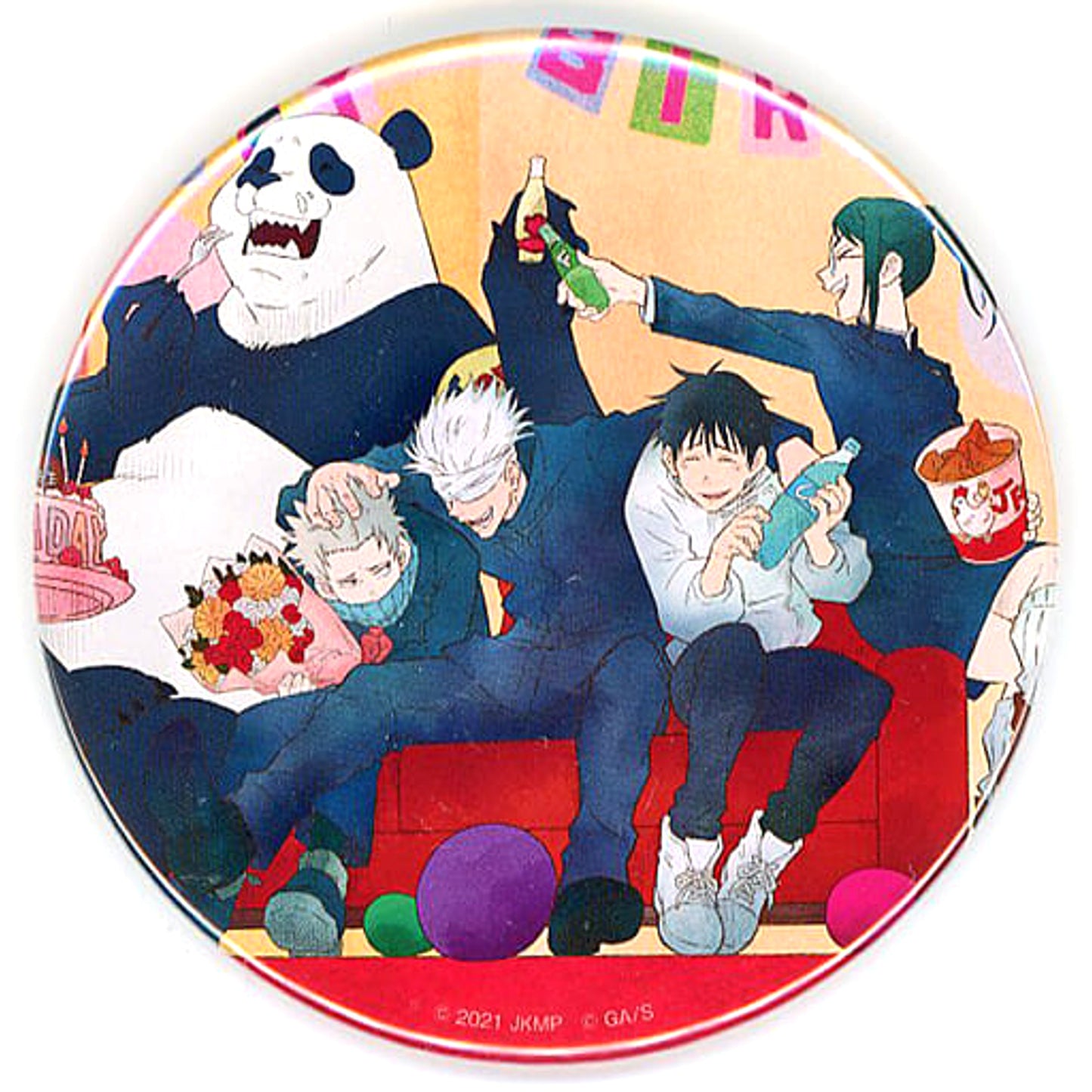 Satoru Gojo Jujutsu Kaisen 0 BIRTHDAY2021 Big Button [USED]