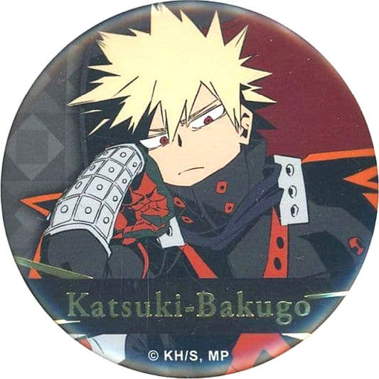 My Hero Academia Katsuki Bakugo Foil Stamped Sit! Chair! Trading Can Badge Hero Plaza 2022 Limited Buttons [USED]