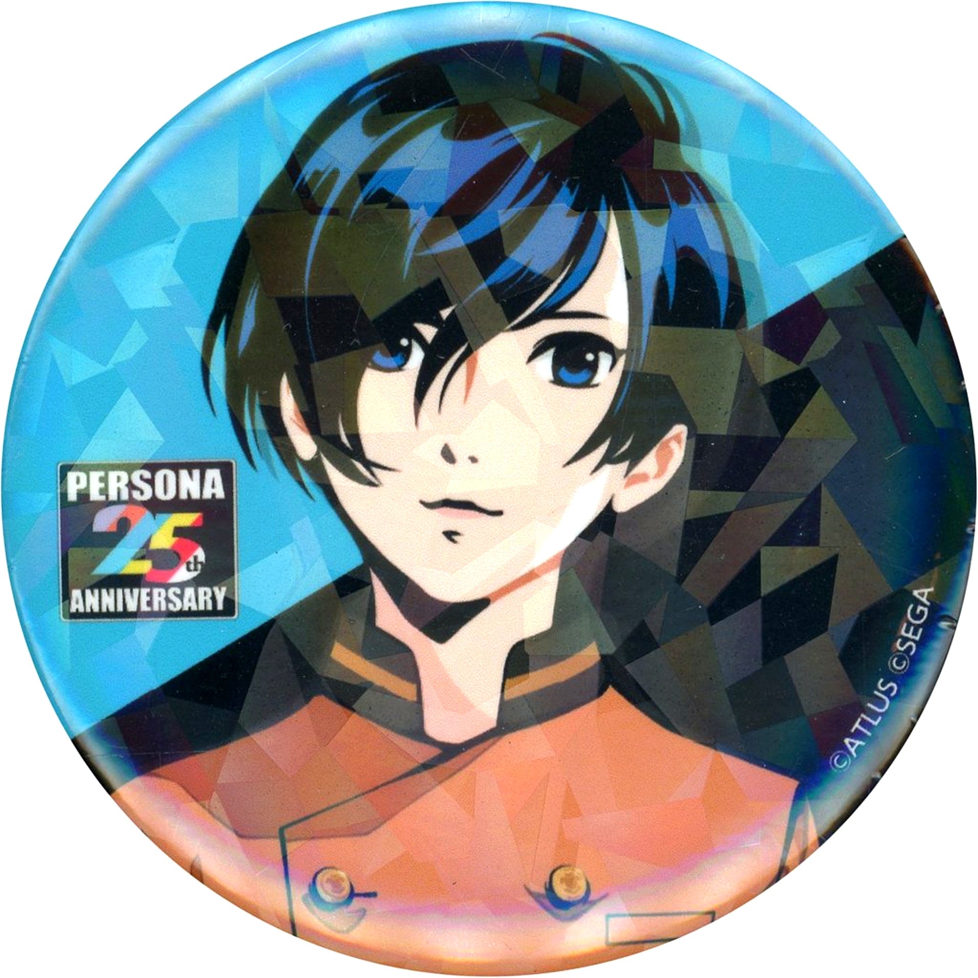 Male Protagonist Persona 3 Trading Hologram Button Persona Series 25th Anniversary Fes [USED]