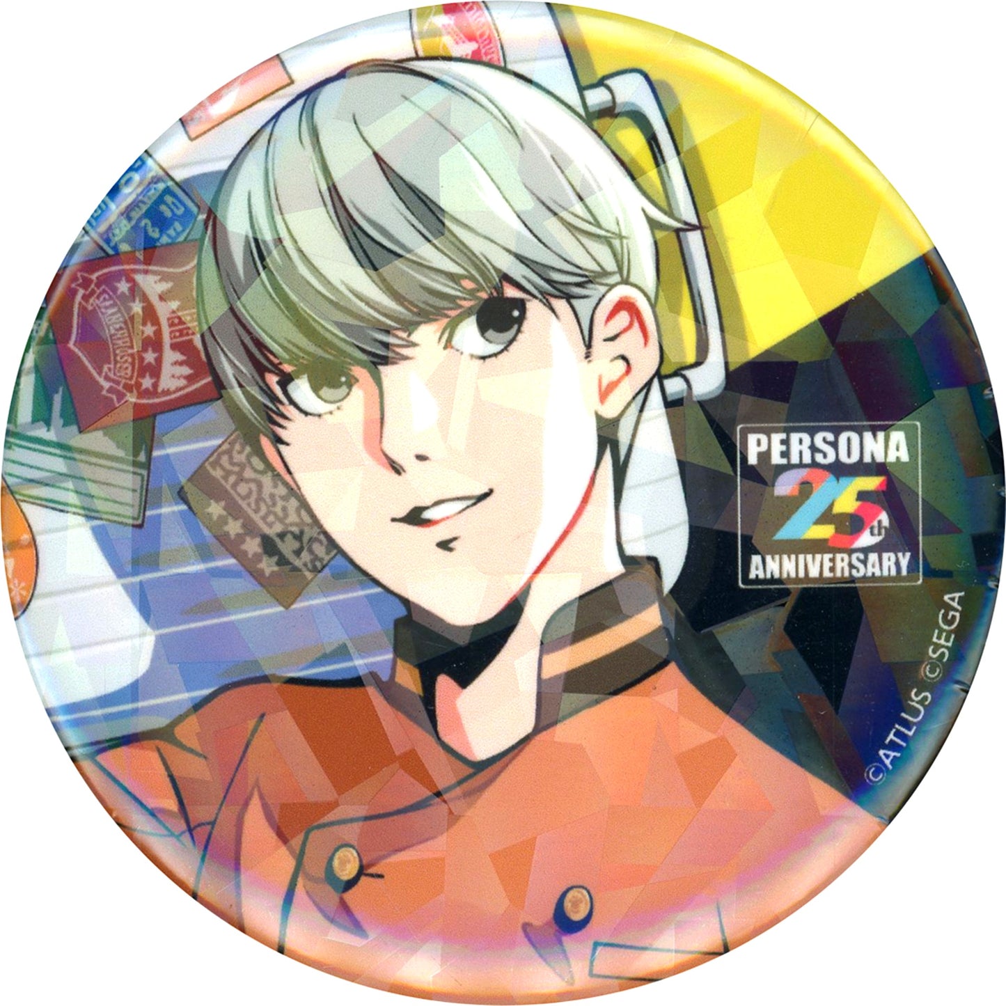 Protagonist Persona 4 Persona Series 25th Anniversary Persona 25th Fes Trading Hologram Button [USED]
