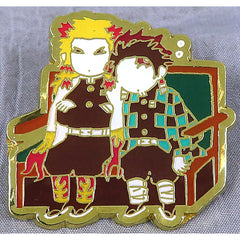 Demon Slayer: Kimetsu no Yaiba Kyojuro Rengoku Tanjiro Kamado Yuru Palette Pins Pins [USED]