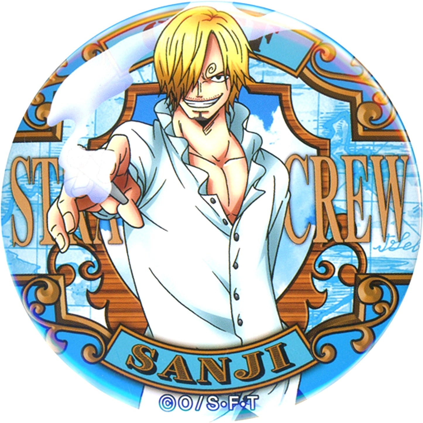 Sanji Blue One Piece Yakara Button Vinsmoke [USED]