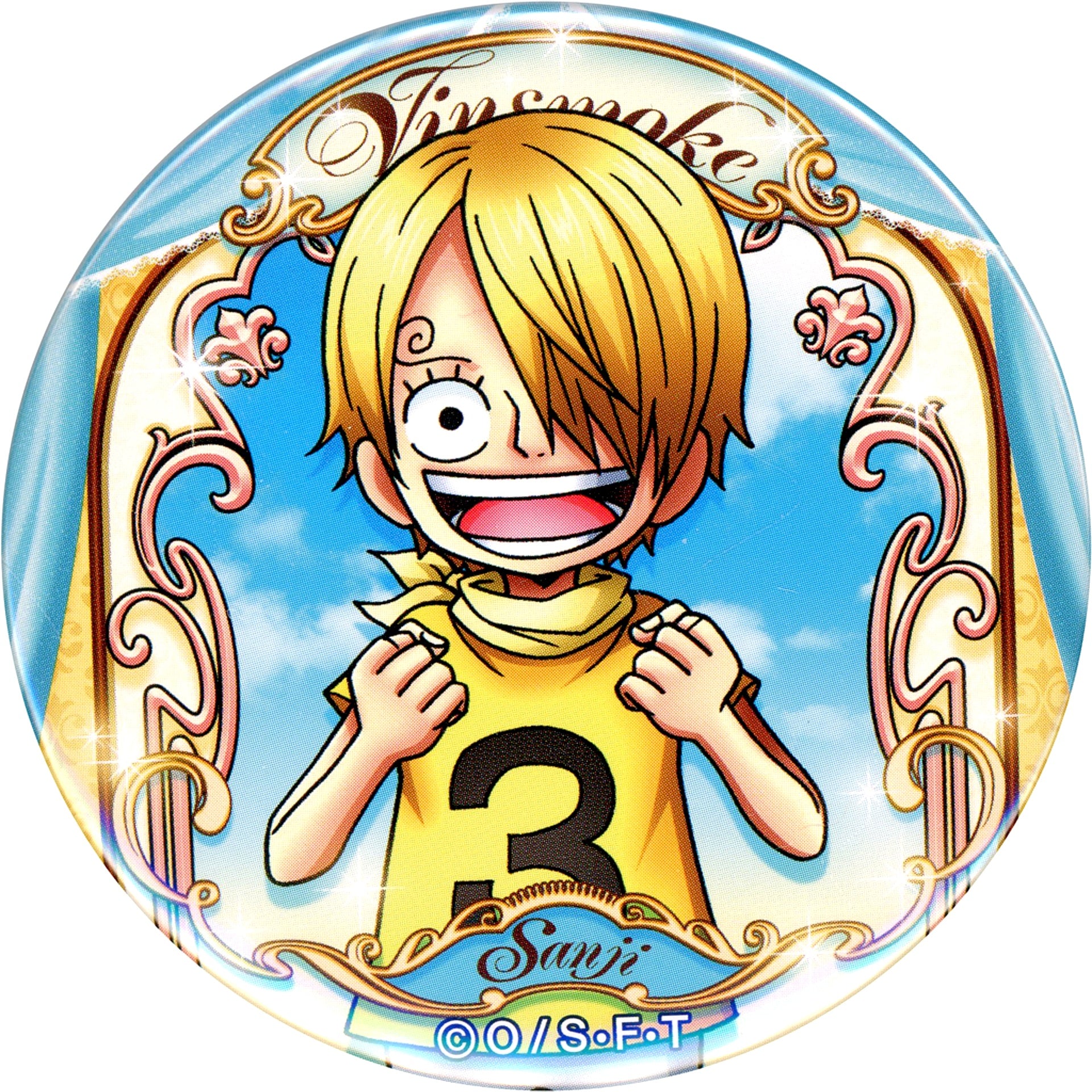 Sanji Childhood One Piece Yakara Button Vinsmoke [USED]