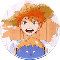 Haikyu!! To The Top Shoyo Hinata Trading Can Badge Bunbougu Cafe Collaboration Limited Buttons [USED]