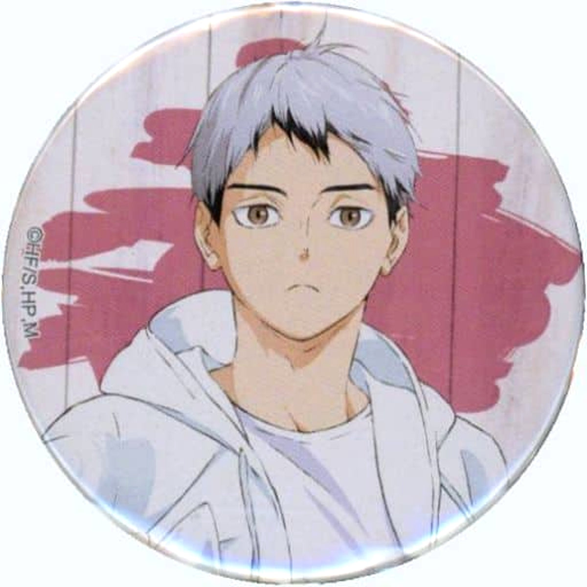 Haikyu!! To The Top Shinsuke Kita Trading Can Badge Bunbougu Cafe Collaboration Limited Buttons [USED]