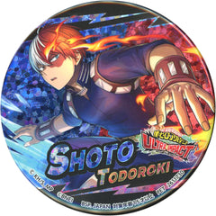 My Hero Academia Shoto Todoroki Hologram Can Badge ULTRA IMPACT Vol. 4 Namco Limited Buttons [USED]