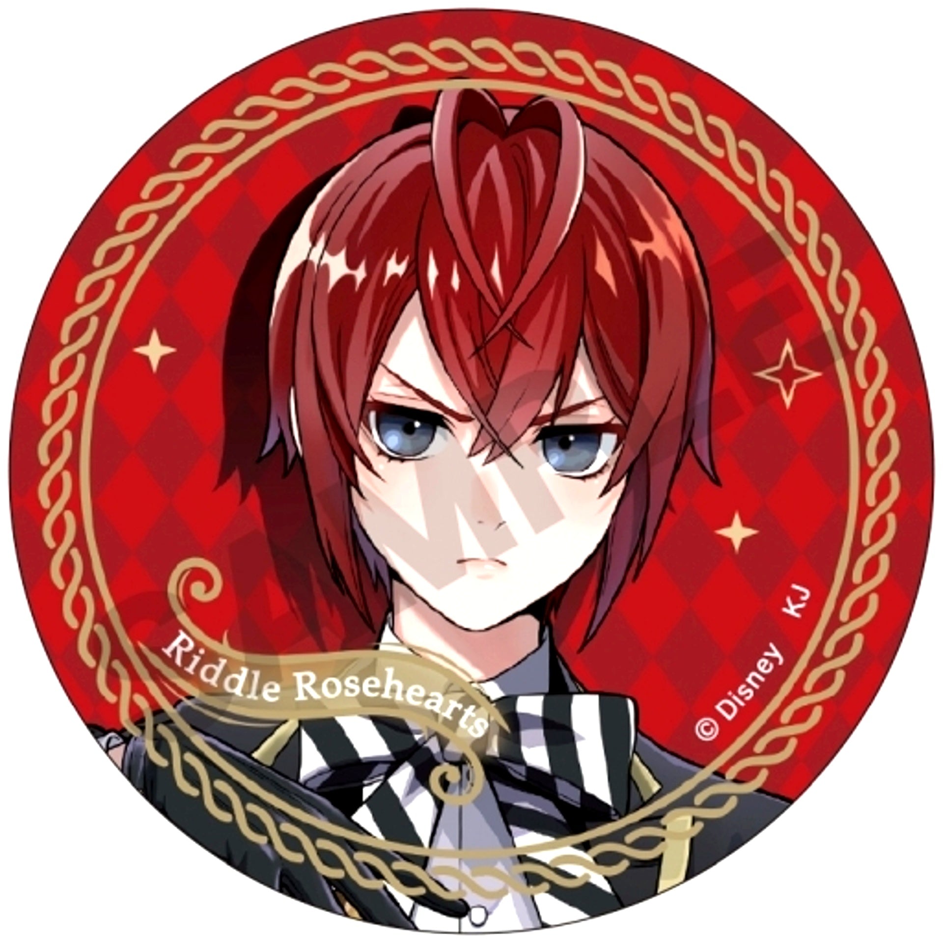 Riddle Rosehearts Disney Twisted-Wonderland Trading Button Vol.1 Frame [USED]