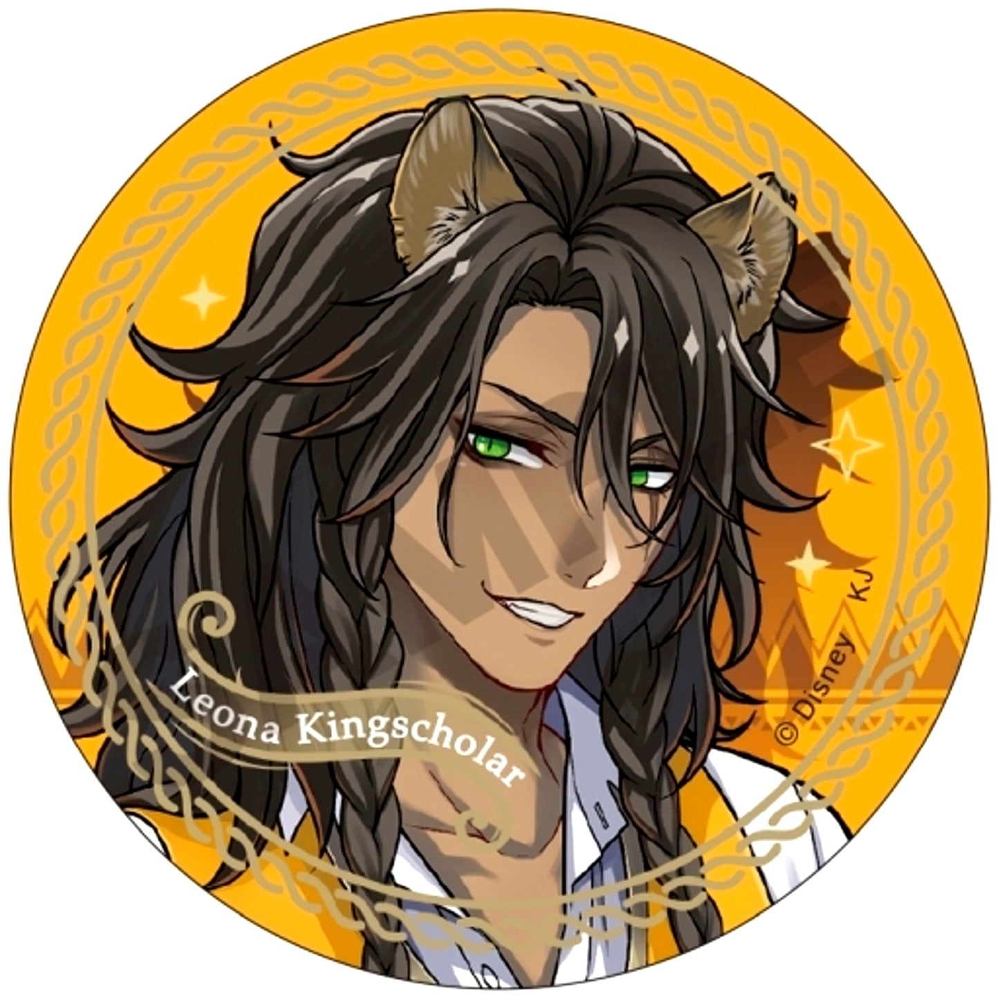 Leona Kingscholar Disney Twisted-Wonderland Trading Button Vol. 1 Frame [USED]