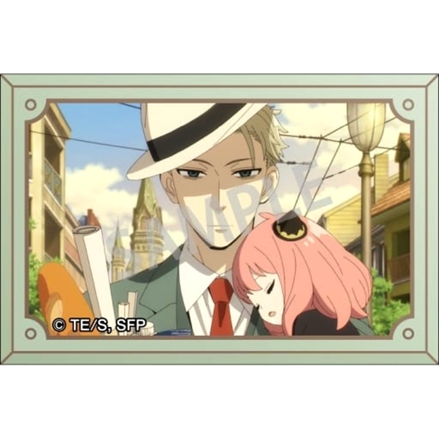 Loid Anya A SPY x FAMILY Trading Square Button [USED]