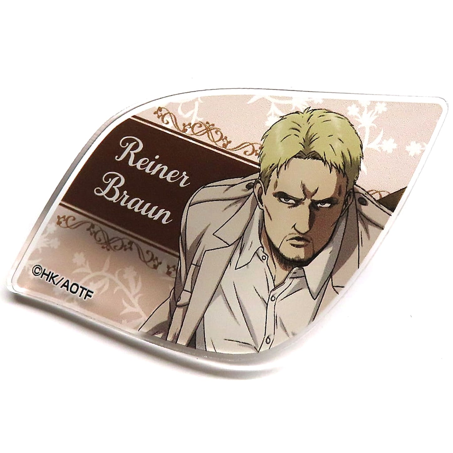 Attack on Titan The Final Season Reiner Braun DMM Scratch! Acrylic Badge A Prize D-7 Buttons [USED]