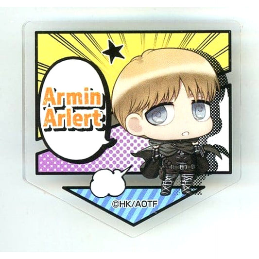 Armin Arlert B Attack on Titan The Final Season DMM Scratch! Acrylic Badge Prize E-3 [USED]