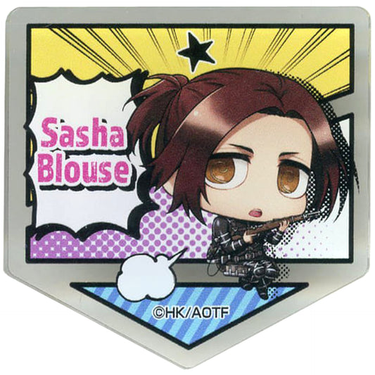 Sasha Blouse B Attack on Titan The Final Season DMM Scratch! Acrylic Badge Prize E-5 [USED]