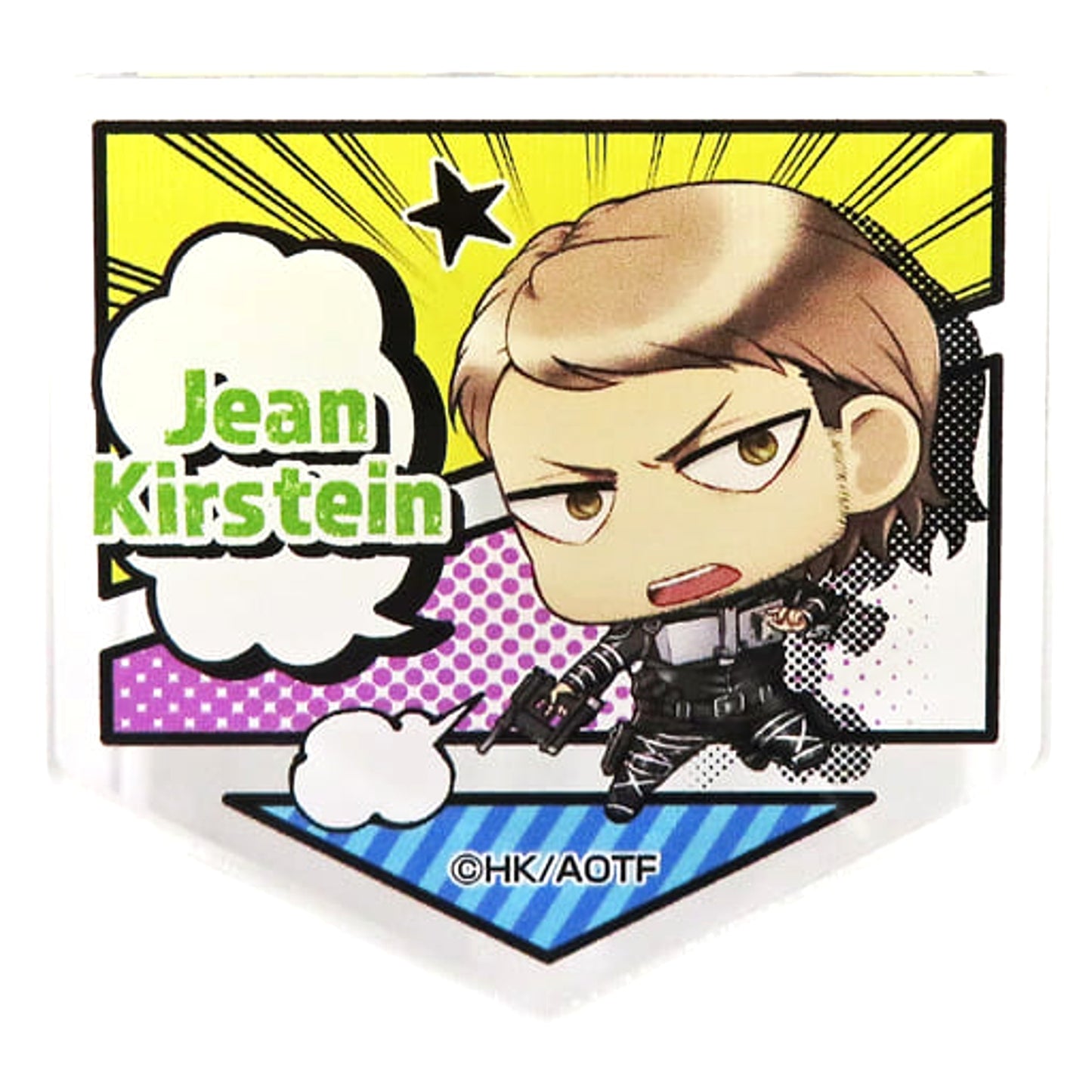 Jean Kirstein B Attack on Titan The Final Season DMM Scratch! Acrylic Badge Prize E-6 [USED]