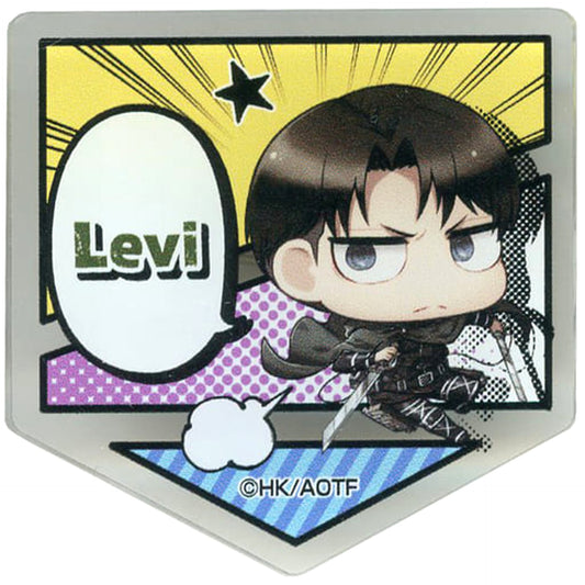 Attack on Titan The Final Season Levi Ackerman DMM Scratch! Acrylic Badge B Prize E-9 Buttons [USED]