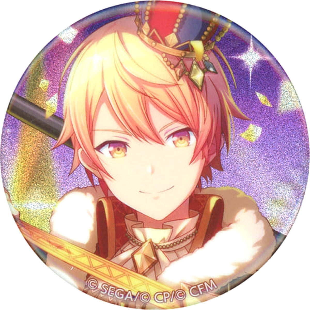 Hatsune Miku: Colorful Stage! Tsukasa Tenma Event Illustration Collection Glitter Can Badge Vol.8 A Buttons [USED]
