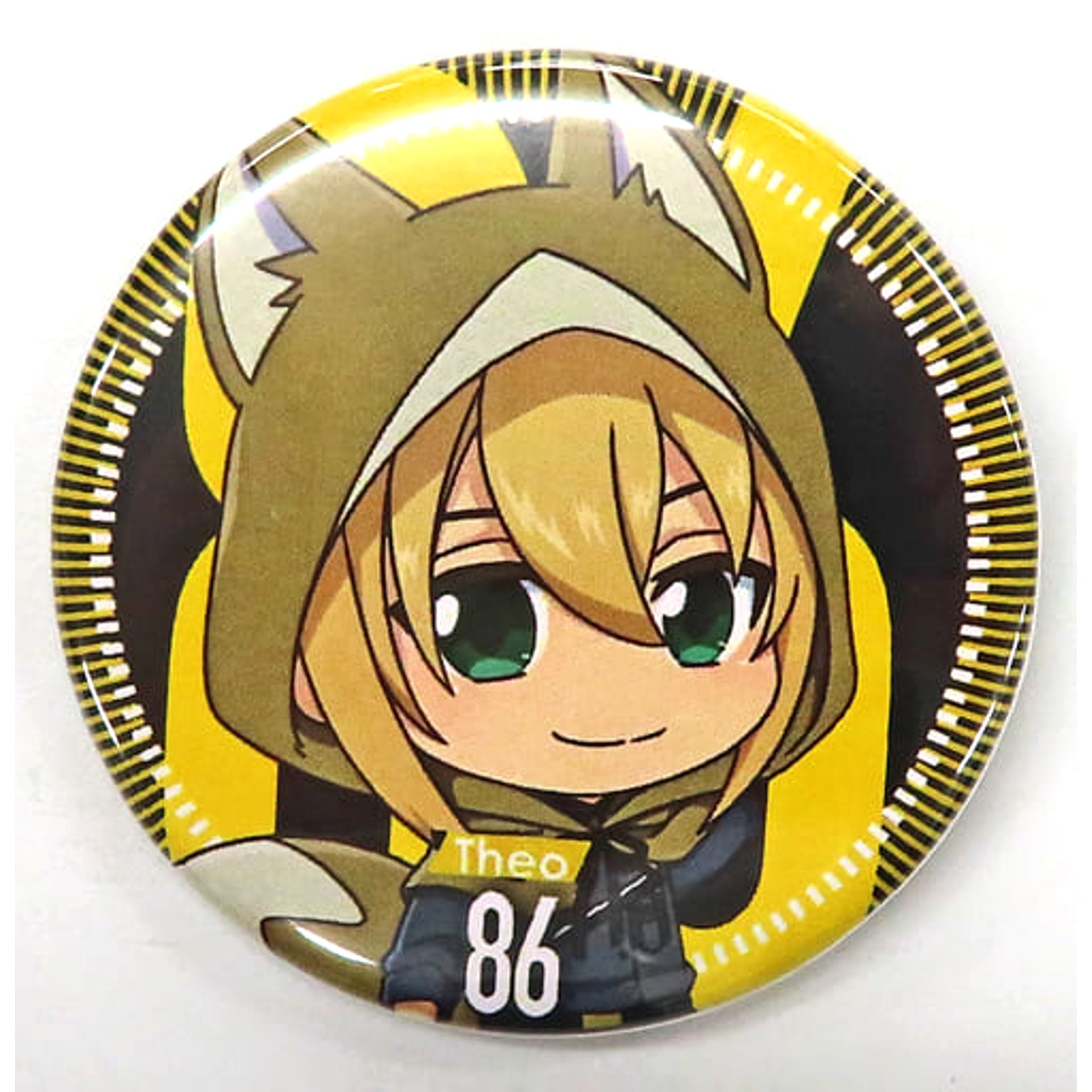86 Theoto Rikka Trading Can Badge Limited-Time Shop & Cafe in Manga Exhibition Exclusive Buttons [USED]