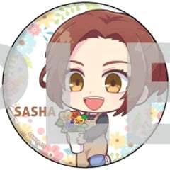 Attack on Titan Sasha Blouse Mini Character Can Badge 36. Flower Shop Ver. Buttons [USED]