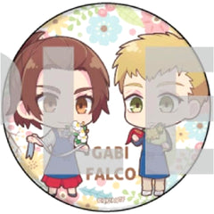 Attack on Titan Gabi Braun Falco Grice Mini Character Can Badge 37. Flower Shop Ver. Buttons [USED]