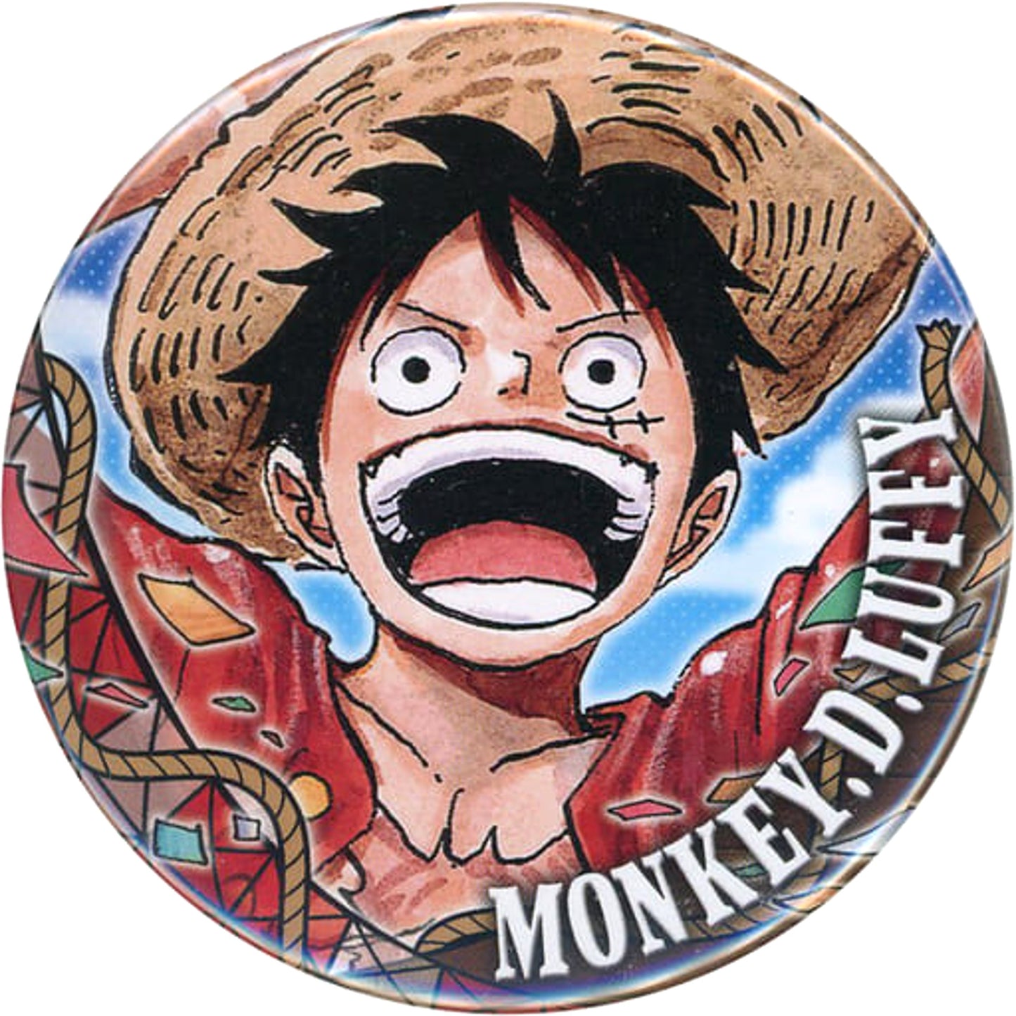 Monkey D. Luffy One Piece Collection Button Tokyo One Piece Tower Limited [USED]