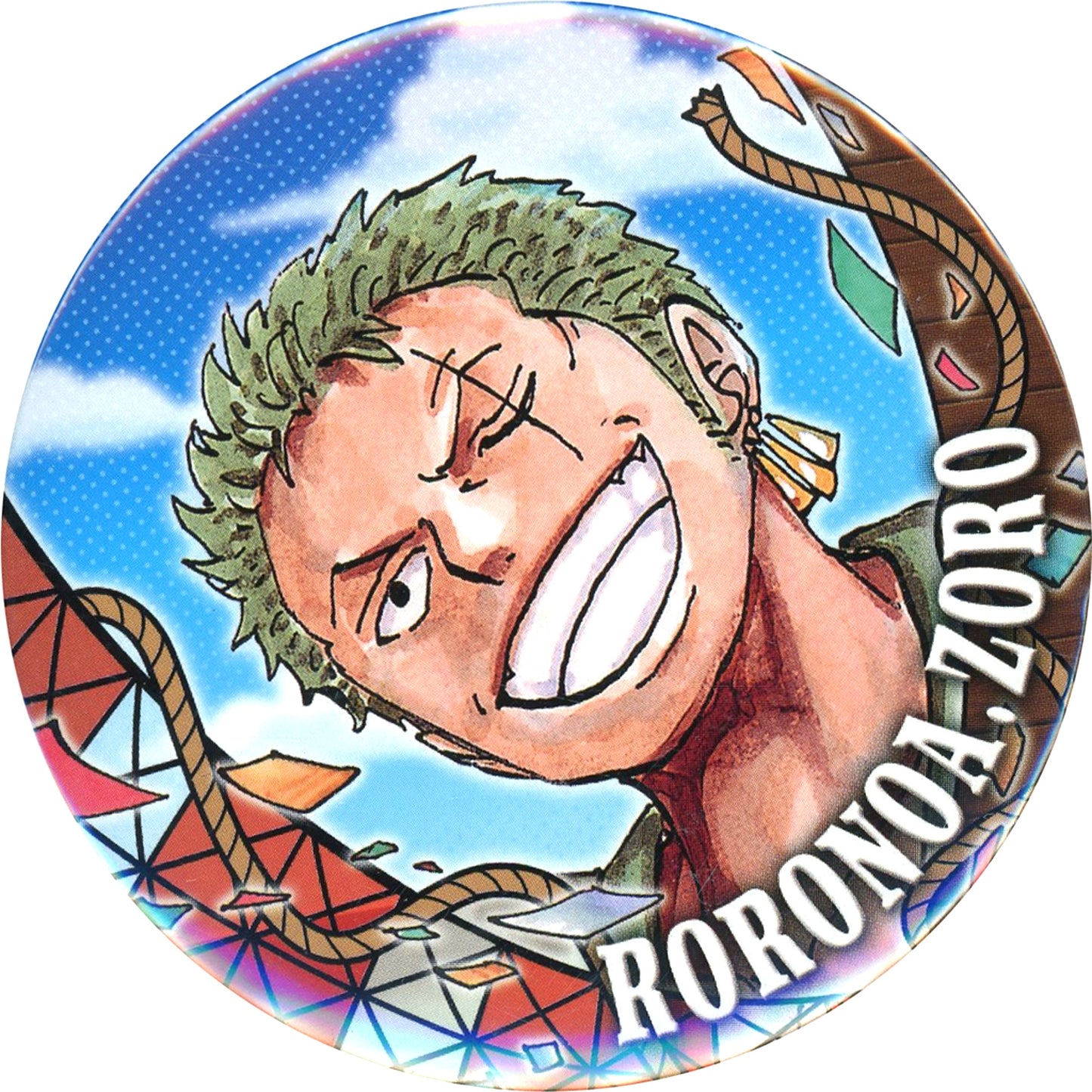 Roronoa Zoro One Piece Tokyo One Piece Tower Collection Button [USED]