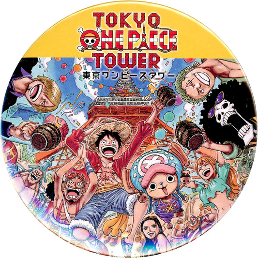 One Piece Straw Hat Pirates Collection Can Badge Tokyo One Piece Tower Limited Buttons [USED]