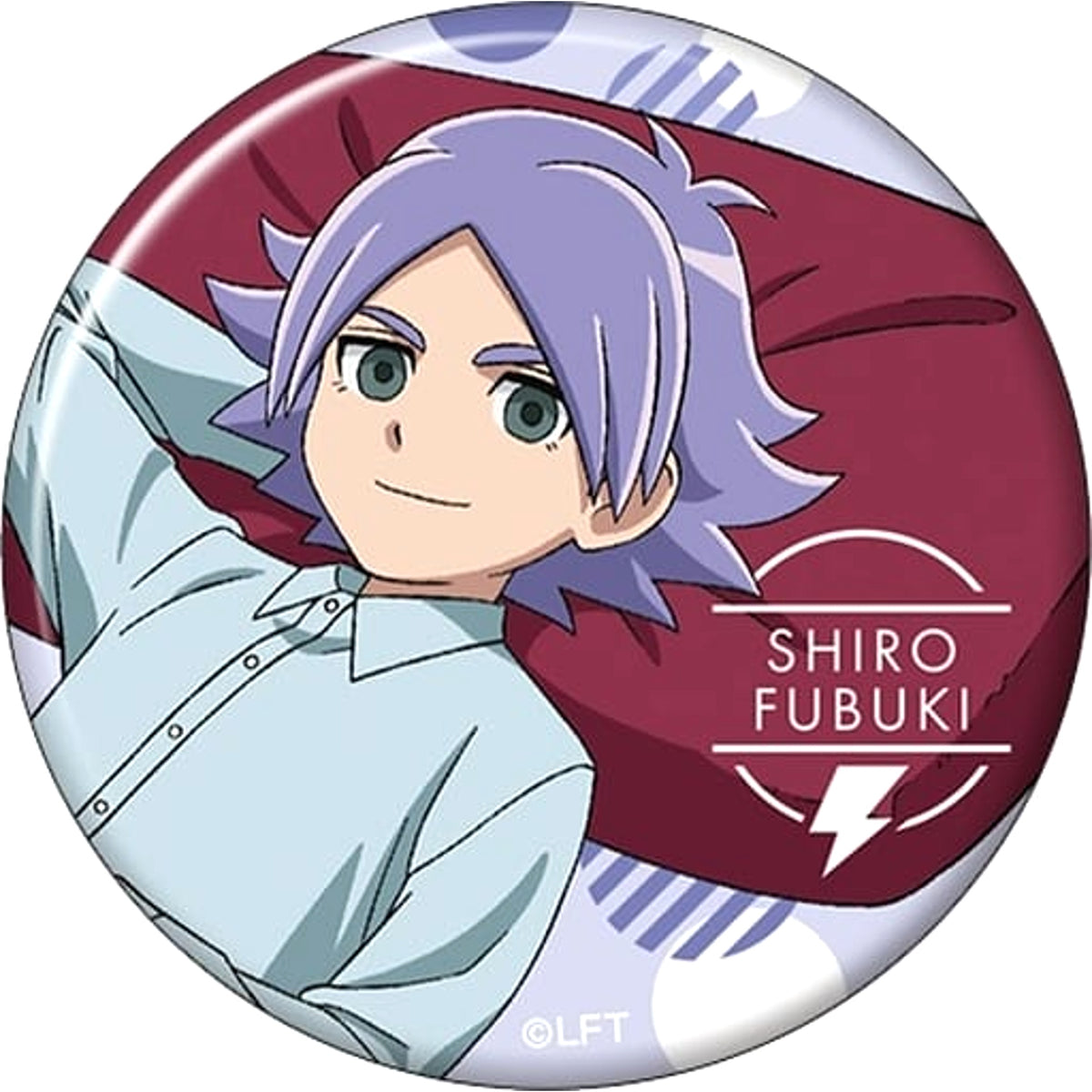 Inazuma Eleven Shiro Fubuki Character Badge Collection Room Wear Buttons [USED]