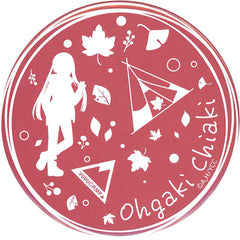 Laid-Back Camp Chiaki Ogaki Silhouette Can Badge Dream Can Badge Maple & Smelt Art Buttons [USED]
