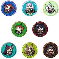 Set of 8 Uma Musume Pretty Derby Trading Button Together with Plush Vol.2 [USED]