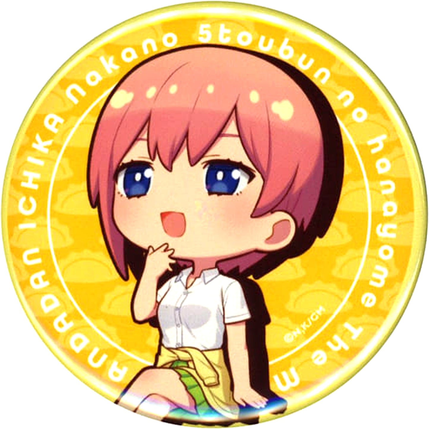 The Quintessential Quintuplets Ichika Nakano Mini Trading Button Nikuju Gyoza no Dandadan [USED]