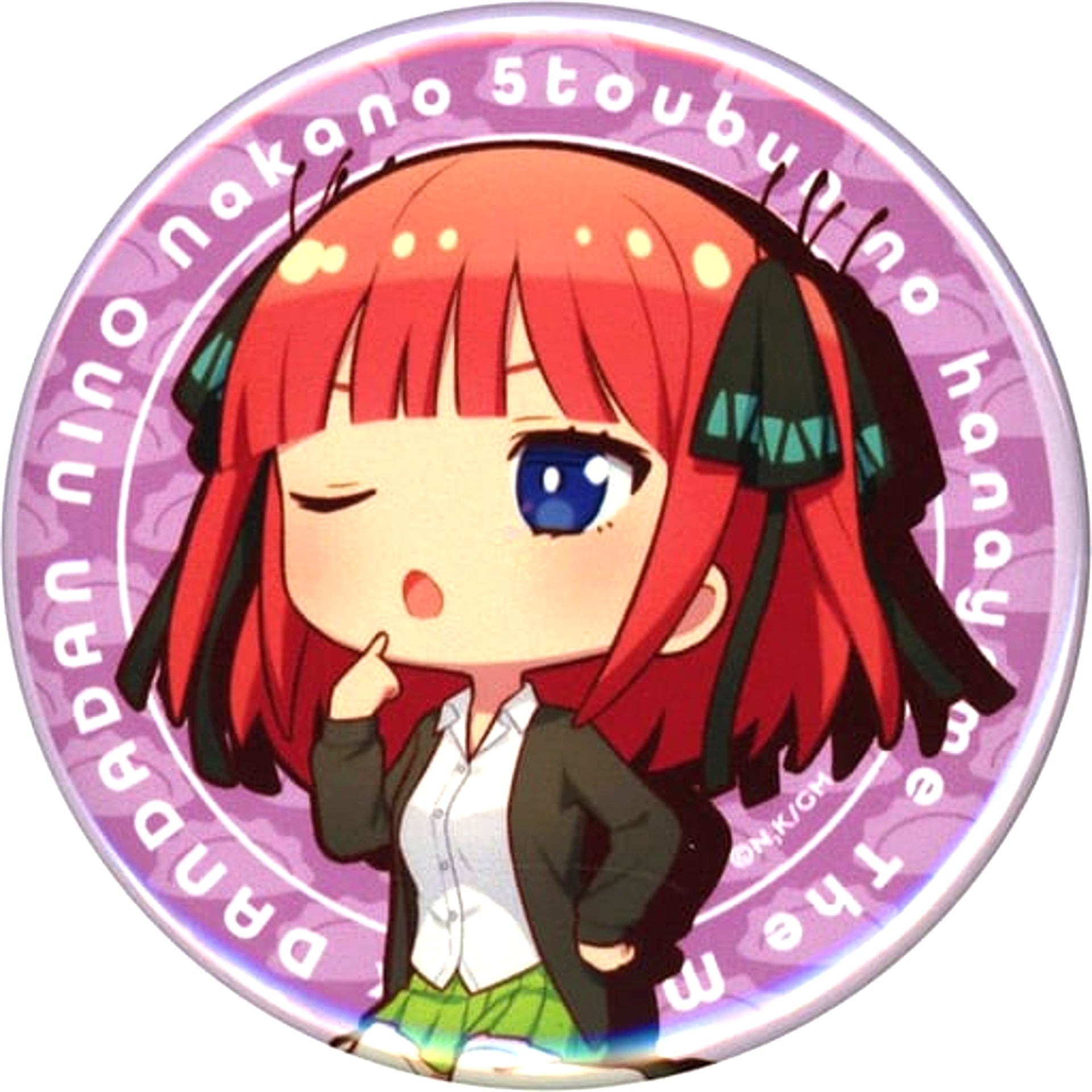 The Quintessential Quintuplets Nino Nakano Mini Trading Button Nikuju Gyoza no Dandadan [USED]