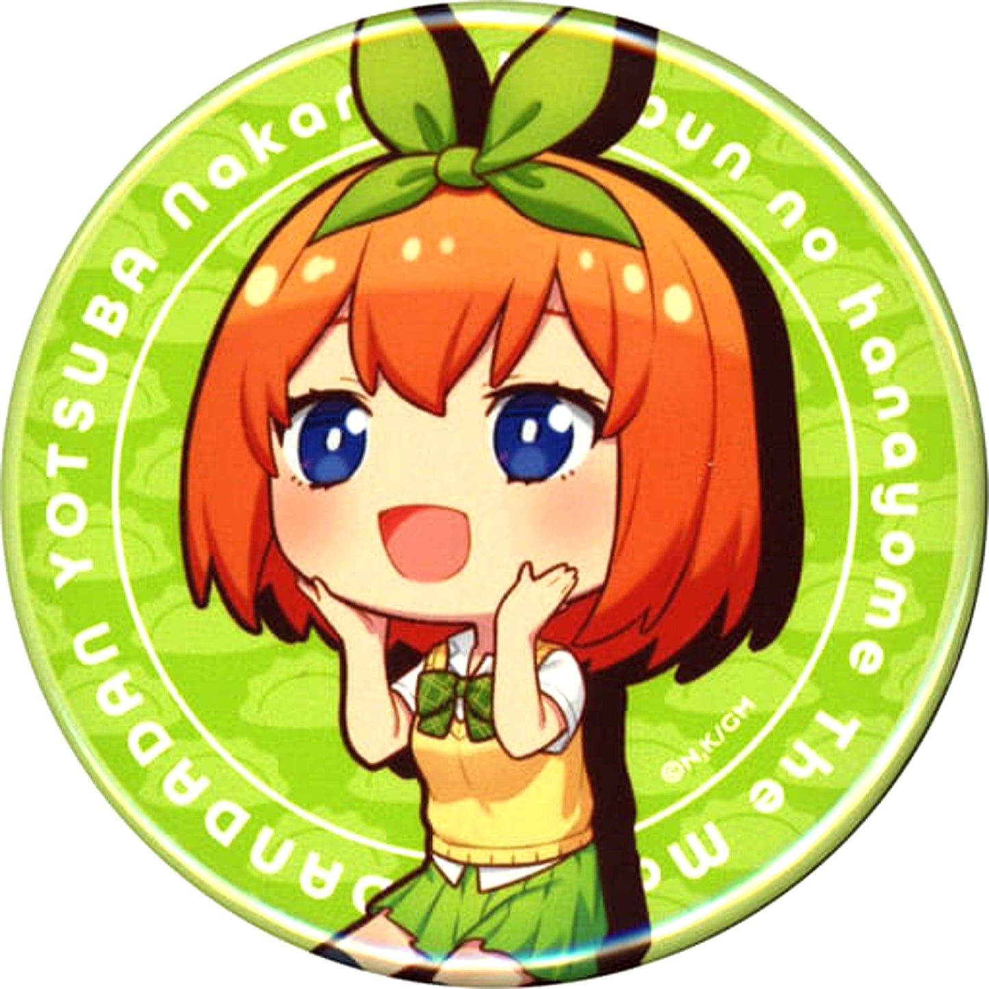 The Quintessential Quintuplets Yotsuba Nakano Mini Trading Button Nikuju Gyoza no Dandadan [USED]