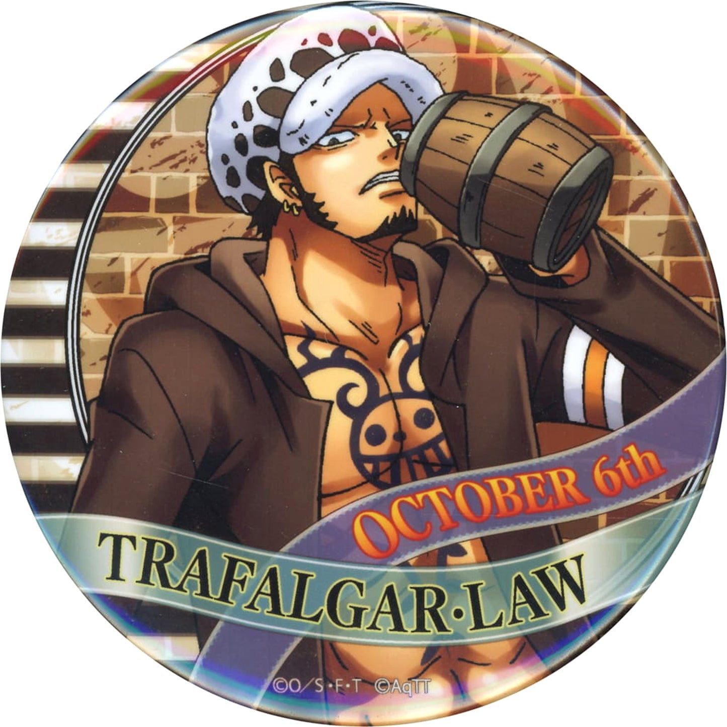 Trafalgar Law One Piece Birthday Button 2018 Tokyo One Piece Tower Mugiwara Store Limited [USED]