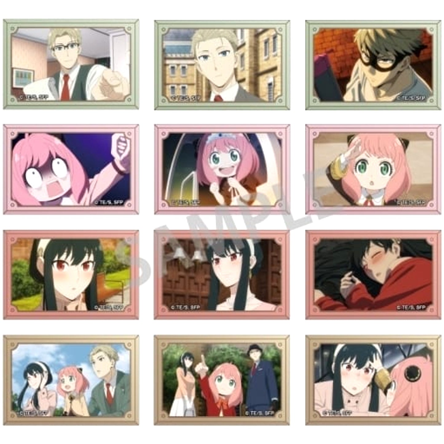 SPY x FAMILY Anya Forger & Others Trading Square Can Badge Vol.2 All 12 Types Set Buttons [USED]