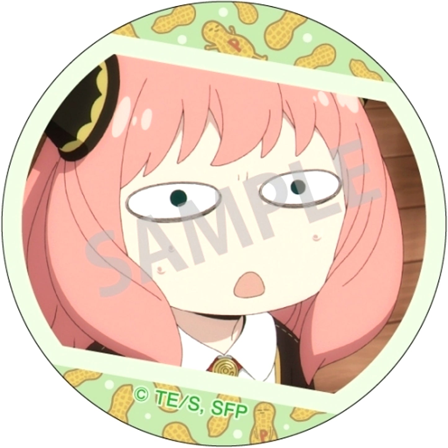 F. Anya Forger - Green SPY x FAMILY Pick Chara Holo Badge Anya Forger [USED]