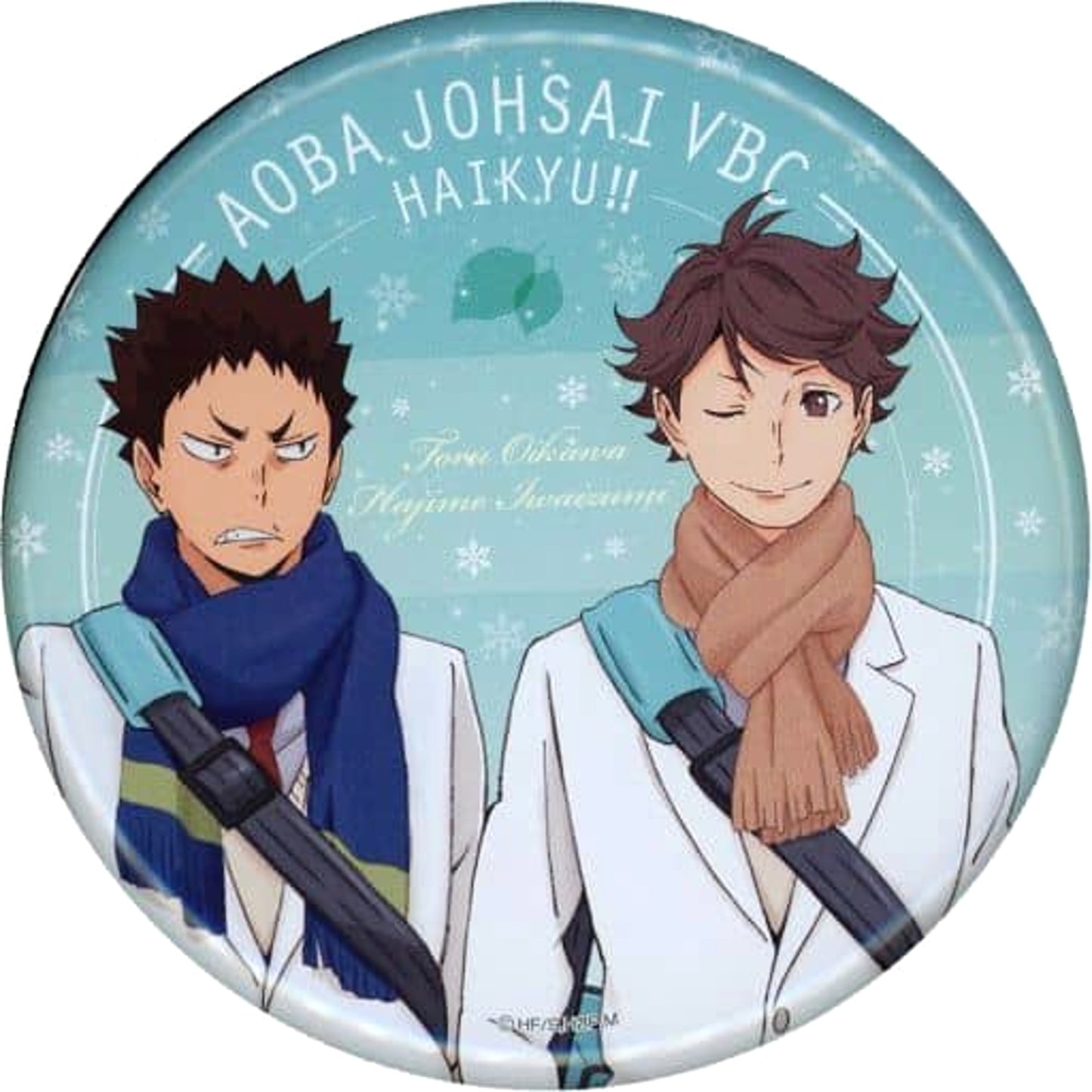 Toru Oikawa Hajime Iwaizumi Haikyu!! Season 2 Aobajosai High School Big Button Jump Festa 2016 Limited [USED]