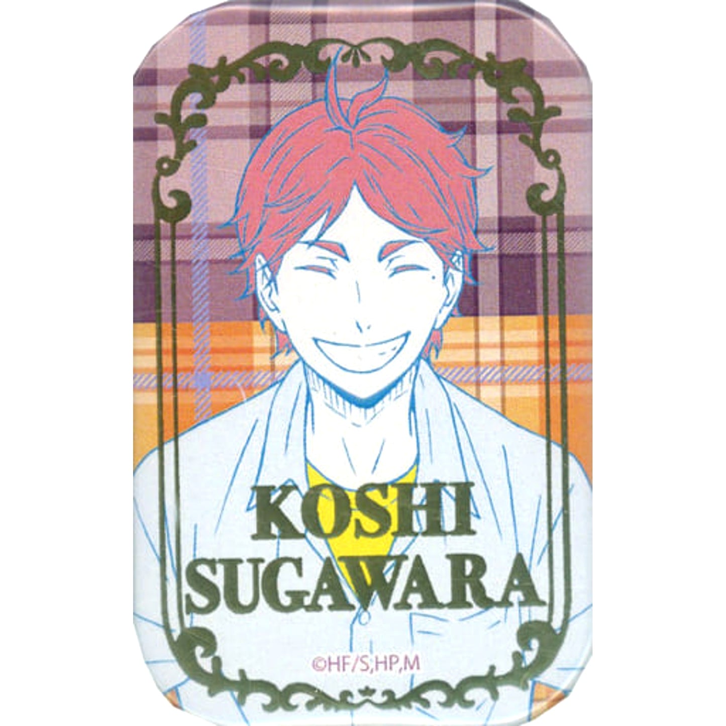 Haikyu!! To The Top Koushi Sugawara Square Can Badge 7net Limited Buttons [USED]