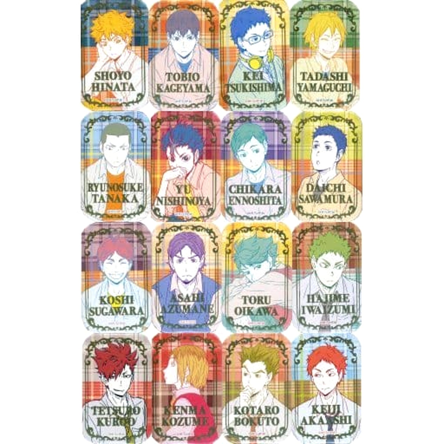 Haikyu!! To The Top Tobio Kageyama & Others Square Can Badge 7net Limited All 16 Types Set Buttons [USED]