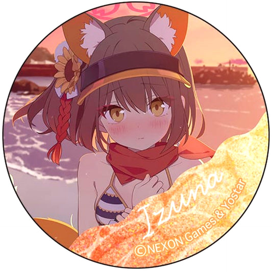 Izuna Blue Archive Trading Glitter Button [USED]