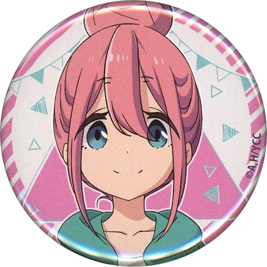 Laid-Back Camp: The Movie Nadeshiko Kagamihara High School Student Trading Can Badge Theater Limited Buttons [USED]