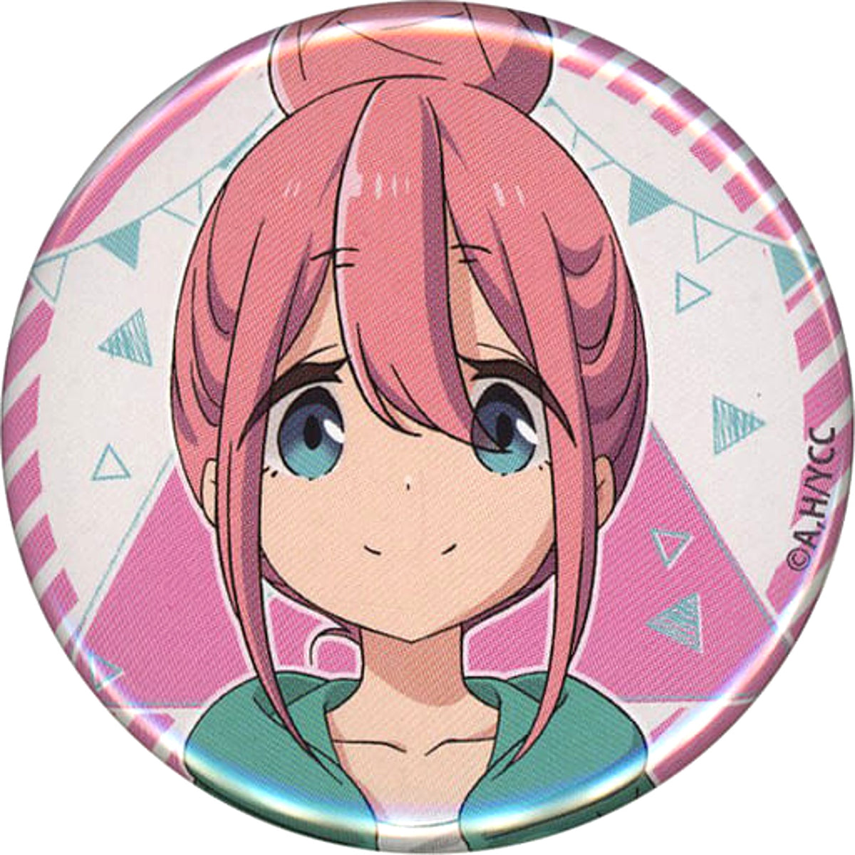 Laid-Back Camp: The Movie Nadeshiko Kagamihara High School Student Trading Can Badge Theater Limited Buttons [USED]