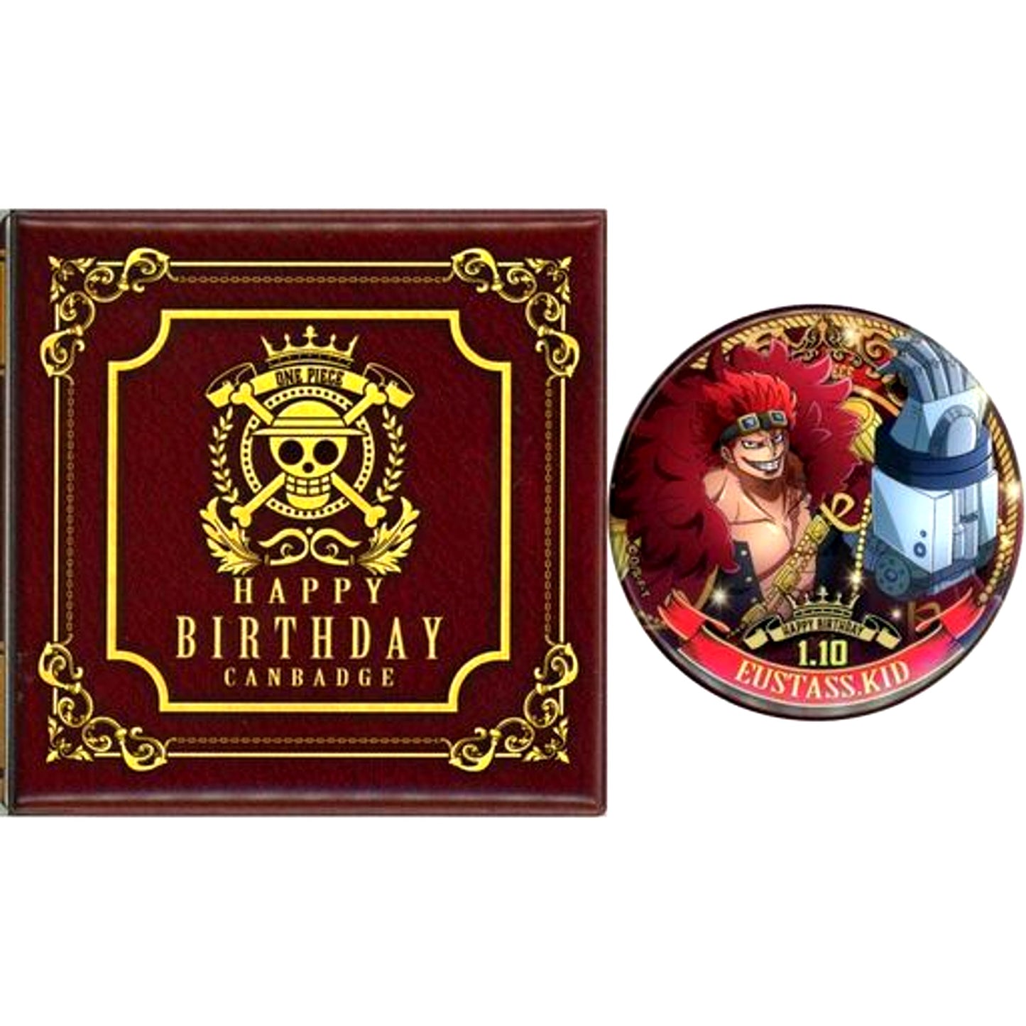 Eustass Kid One Piece Birthday Premium Button Mugiwara Store Ltd [USED]